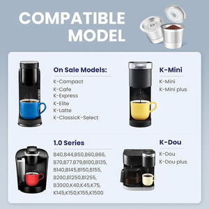 Ninja Réutilisable <span class=keywords><strong>K</strong></span>-<span class=keywords><strong>Cup</strong></span> Machine À Café Filtre Compatible Capsules De Café Dosettes De Café Réutilisables En Acier Inoxydable <span class=keywords><strong>K</strong></span> Tasses - Product Image 4