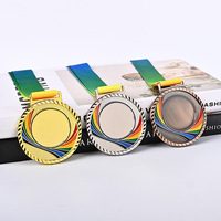 Vente en gros Médaillon d'or antique personnalisé Médaille en métal personnalisée du fabricant OEM pour les récompenses sportives Sublimation Carnaval Award Blank