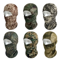 Masque de protection solaire tactique léger en Spandex/Polyester imprimé sérigraphié pour le cyclisme, coupe-vent, cagoule d'été