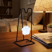 Porte-clés LED portable à capteur tactile en forme de patte de chat, rechargeable, mini veilleuse, breloque de sac, accessoire de sac à dos - Vente chaude