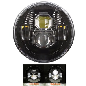 Faros Delanteros LED Halo con Certificación DOT Emark para Jeep Wrangler JK <span class=keywords><strong>Sahara</strong></span> Rubicon 2007-2017, Accesorios Ojo de Ángel para Land Rover Defender 90 110 - Product Image 4