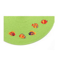 Nouveaux sets de table modernes en PVC tissé à rayures irrégulières, légers, lavables et écologiques, 4 pièces, couleur personnalisable, pour la maison
