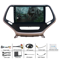 Lecteur DVD de voiture 2 Din Android 10 Car Radio Player pour Jeep Cherokee 5 KL 2014 2015-2018 Cable Wiring Harness Dash Kits