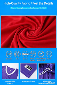 ชุดบาสเก็ตบอลตาข่ายขายส่งยอดนิยม ชุดฝึกซ้อมแบบกำหนดเอง แห้งเร็ว ระบายอากาศได้ดี เสื้อบาสเก็ตบอลชาย เสื้อบาสเก็ตบอลตัวบน - Product Image 3