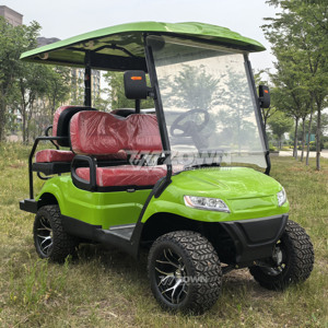 Carrito de Golf Eléctrico de 6 Plazas en Oferta, Pantalla Táctil, Luces LED, Diseño de Lujo, Alimentado por Litio, Homologado para Circular por la Calle - Product Image 1