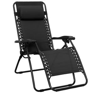 Silla de playa plegable de gravedad cero para trabajo pesado, tumbona ajustable de Metal para exteriores para patio, Hotel, Villa, uso en la playa - Product Image 1