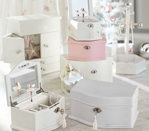 Caja de Música de Lujo para Niñas, Diseño de Princesa Blanca con Llave, Caja de Joyería Personalizada con Forma de Bailarina, Caja Musical para Regalo - Product Image 5