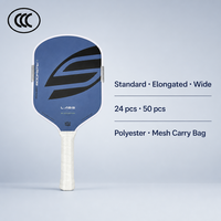 Raquette de pickleball pour adultes, noyau en nid d'abeille 16 mm, bleu noir, pour entraînement sur le terrain, pratique et jeu récréatif