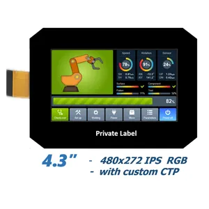 Tft Lcd Module 4.3 4.3 Inch 480x272 800x480 With Resistive Or Capacitive Touch Panel ST7282 RGB Interface TFT LCD Display