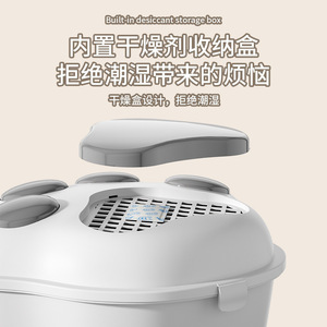 Ciotole Automatiche Quadrate in Plastica per Alimenti per Animali Domestici, Contenitori Sigillati Anti-umidità per Gatti, Rettili, Lucertole e Piccoli Animali - Product Image 2