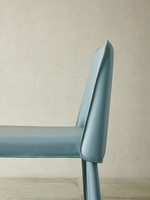 Tabourets de bar avec dossier en cuir de selle, cadre en acier inoxydable, écologiques, durables, pour hôtel, salle à manger, salon, design moderne, haut