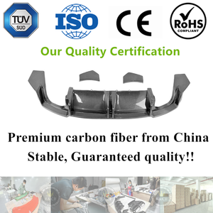 Diffuseur de pare-chocs arrière en fibre de carbone véritable style P pour Audi TTRS MK3 2020 - Product Image 2