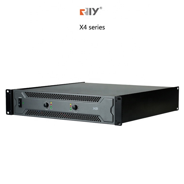 High End Professional Stereo Audio 2 Channel Amplifier With X4 400 Watt Power Amplifier