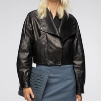 NAFA OEM Veste de motard en cuir pour femmes personnalisée Robe décontractée