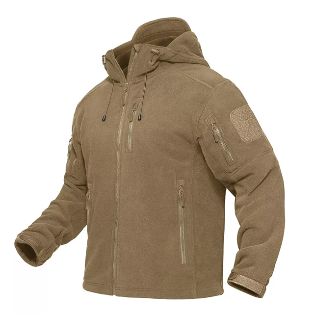 CONMR Brown Color Tactical Fleece Jacket