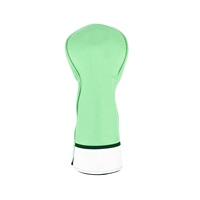 Housse de tête de club de golf personnalisée en toile PU/nylon avec logo couleur, fermeture magnétique, légère, durable, protection solaire, broderie, ODM/OEM