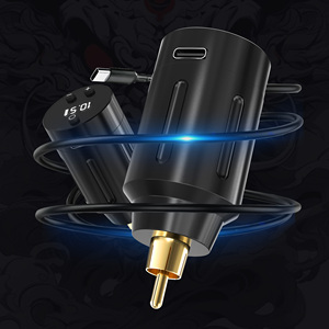 1500mAh RCA <b>Wireless</b> Tattoo Power <b>Adapter</b> LED Screen Type C Fast Charging Battery for Mobile Tattoo Studio Use - Product Image 1