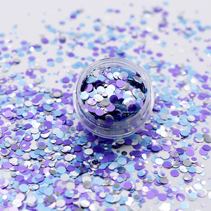 New Đầy Màu Sắc Polyester Glitter Dot Vòng Tròn Hỗn Hợp Chunky Long Lanh Cho Cơ Thể Mặt Đảng Trang Trí Nguồn Cung Cấp - Product Image 2