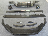 Utilisé pour la mise à niveau de l'Audi R8 de 2018 à 2020 avec kit de carrosserie séparateur de pare-chocs en fibre de carbone de type P