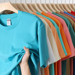 T-Shirt Oversize a girocollo larga da uomo 250 Gsm a maniche corte da uomo - Product Image 3