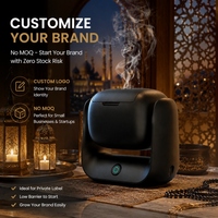 Brûleur d'encens électronique en promotion, diffuseur d'encens rotatif sans fil rechargeable du Moyen-Orient avec batterie