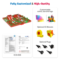 Aire de jeux gonflable sur le thème futuriste Lilytoys, château gonflable géant pour la Journée sportive scolaire, robot cybernétique gonflable commercial