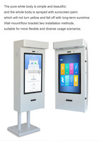 Kiosco de montaje en pared para exteriores Crtly, quiosco de publicidad LCD Digital Android, quiosco de pantalla táctil para exteriores