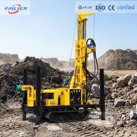 Foreuse rotative et pneumatique DTH sur chenilles Pailien 200m/300m portable pour puits profonds avec moteur diesel à vendre