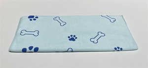 Mikro faser Trocknen Hunde tücher Welpen tuch mit Druck knochen und Pfoten - Product Image 6