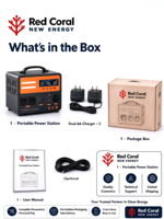 OEM1200W1500W Stasiun Daya Portabel 1010Wh Generator Tenaga Surya Gelombang Sinus Murni RV Berkemah Perjalanan Luar Ruangan 220V Darurat Rumah Tangga