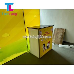 TIANLANG 20x20ชั้นวางอะคริลิคเก็บของอลูมิเนียม backlit แสดงสินค้าบูธแสดงสินค้า - Product Image 3