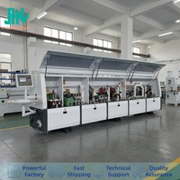 Machine à bois automatique pour le placage des bords JHM-468X avec dispositif de coupe des extrémités pour ligne d'assemblage de meubles en panneaux