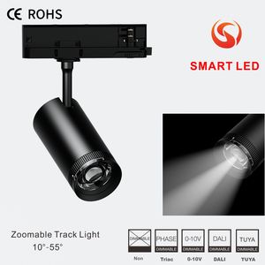 Lámpara de Riel LED Inteligente con Control Remoto, Regulable, con Zoom, 15W, 10-55 Grados, 2700-6500K, Foco Ajustable de Aluminio para Hogar y Oficina - Product Image 5