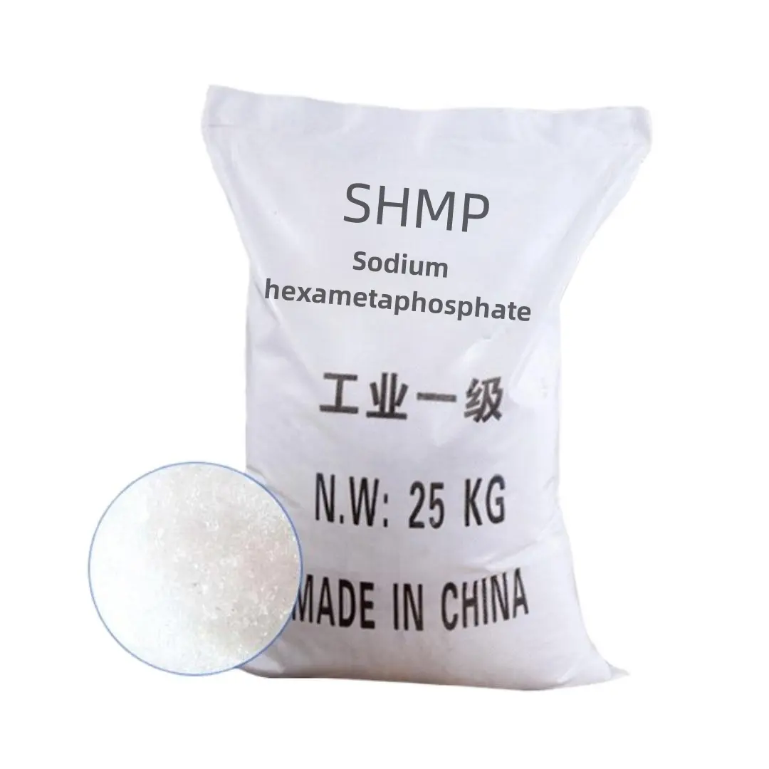 תעשייתי כיתה נתרן hexametaphosphate 98% shmp עבור מים טיפול עם המחיר הטוב ביותר shmp כימי