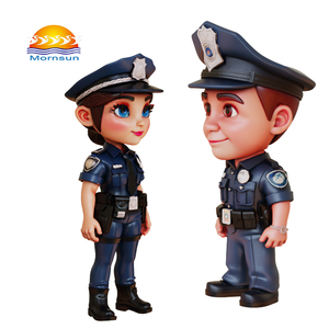 <span class=keywords><strong>Figurine</strong></span> <span class=keywords><strong>de</strong></span> policier personnalisée en résine, collectionnable pour <span class=keywords><strong>voiture</strong></span>, MornsunGifts, peinte artistiquement - Product Image 1