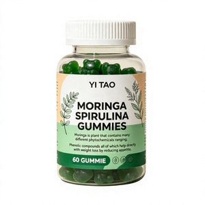Gomitas de Moringa y Espirulina de Marca Privada OEM, Suplemento Antioxidante Vegetal, Apoyo para el Control de Peso, Control del Apetito, Energía y Desintoxicación - Product Image 1
