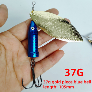 Spinnerbait à longue portée - <span class=keywords><strong>Leurre</strong></span> bionique sans aide au lancer avec plomb balistique <span class=keywords><strong>pour</strong></span> la basse à gueule large - Product Image 4