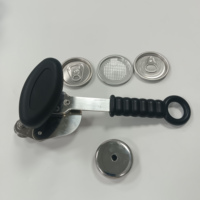 Machine de scellage manuelle 3-en-1 pour canettes de 55 mm, Scelleuse à main pour canettes en plastique PET, Outil de scellage facile pour canettes, idéal pour les salons de thé au lait