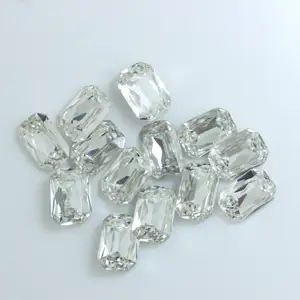 Harga pabrik batu mewah dalam kristal kaca sintetis berlian imitasi untuk pembuatan perhiasan Diy