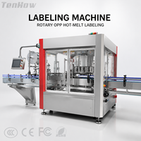 Machine d'étiquetage rotative automatique à colle thermofusible OPP pour bouteilles et bocaux – Production d'emballage rapide pour conteneurs