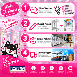 เครื่องเล่นเกมเครนจับรางวัลแบบคลิปโลหะ FATENG - Product Image 4
