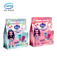 Sachet personnalisé de 5 kg à fond plat mat avec fermeture éclair pour sel de bain, crème de douche, shampoing, gel douche, après-shampoing, savon pour les mains, poudre cosmétique