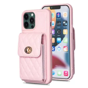 VIETAO Wholesale Pu Leather Cell Phone Case With Wallet Pouch For iPhone 14 Pro Girls Mobile Phone Case Cover With Cross body