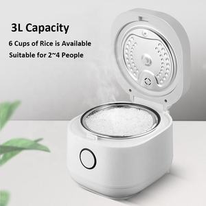 Mini cuiseur à riz électrique 3L avec fonction multi-cuisson intelligente faible en sucre pour les diabétiques Accessoire ménager comprenant des hôtels de mesure - Product Image 3