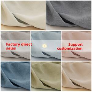 Nouveau rideau occultant double face de couleur unie, moderne, pour <span class=keywords><strong>salon</strong></span> et <span class=keywords><strong>cuisine</strong></span>, bloquant la lumière, isolant thermiquement et coupe-vent - Product Image 4