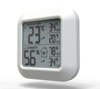 Termometer Higrometer Digital Mini LCD untuk Dalam Ruangan, Bertenaga Baterai