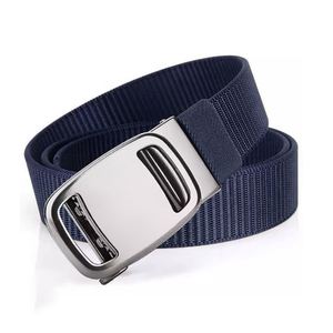 Ceinture en sangle tissée en polyester hautement élastique Yusen YS-MEB avec logo personnalisé, boucle en alliage, transfert thermique extérieur, couleur unie personnalisable - Product Image 4