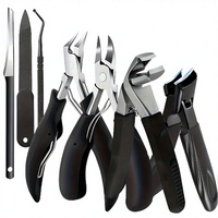 Longhui – Nouvelle Trousse Spécialisée de 7 Pièces en Acier Inoxydable pour Ongles, Coupe-ongles pour Ongles Incarnés, Pince à Bec d'Aigle Originale, Embouts Angulaires