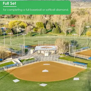 Champion Sports Throwdown Base Set Hrow Down Rubber Bases For Baseball + Softball With Home Plate Rubber Base Set
