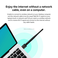 Receptor WiFi Externo BL-WN156A de 150 Mbps para Decodificador, Tarjeta de Red Inalámbrica USB 2.0, Transceptor para Computadoras Portátiles y de Escritorio